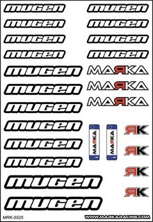 Marka Racing Adesivi Pre-tagliati Mugen (1 Pz) - Clicca l'immagine per chiudere