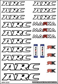 Marka Racing Adesivi Pre-tagliati ARC (1 Pz)