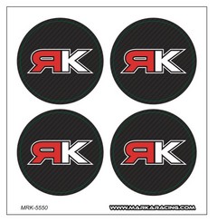 Marka Racing Adesivi per Coppette Scaldagomme (4 Pz)