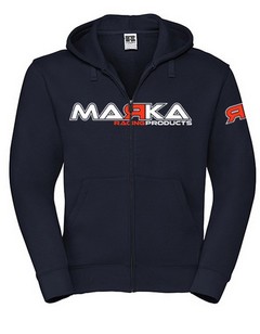 MARKA Felpa con Cappuccio e Zip Marka - Blu Navy (M)