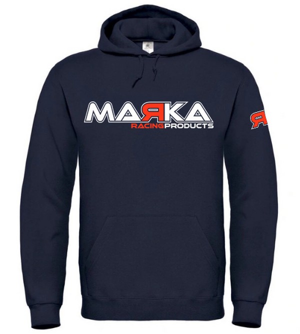 MARKA Felpa con Cappuccio Marka - Blu Navy (M)