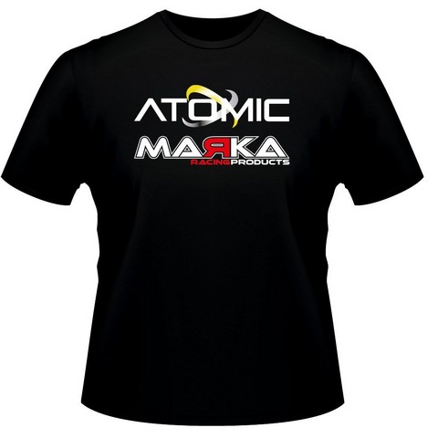 Marka Racing Maglietta Marka + Atomic - Black (XXL)