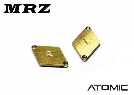 Atomic MRZ-UP32P1 - Brass 1.5g Weight for V2 Chassis (1 pair)