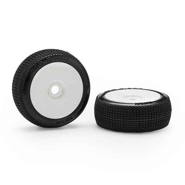 Matrix Racing NEUSS-GL - 1/8 Off-Road NEUTRON - Super Soft - Pre-glued White Wheels (2)