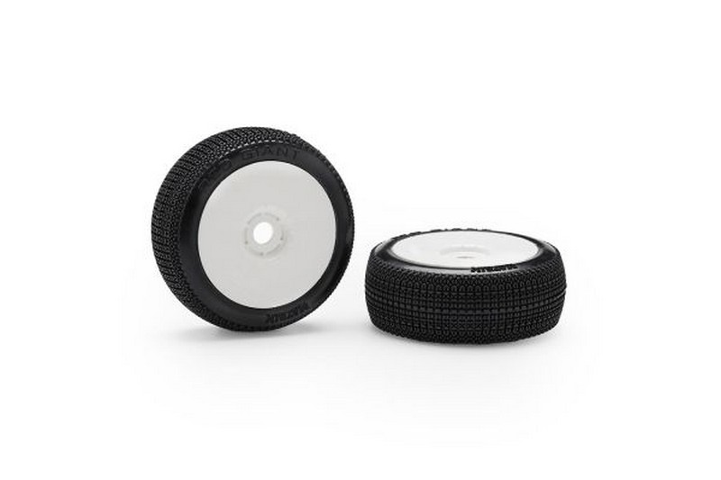 Matrix Racing RDGSS-GL - 1/8 Off-Road RED GIANT - Super Soft - Pre-glued White Wheels (2)