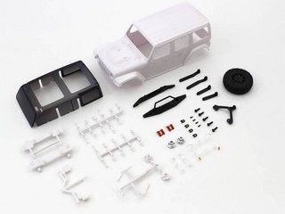 Kyosho MXN01 - Bodyshell Jeep Wrangler Rubicon Mini-Z 4X4 MX01 (White Body)