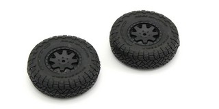 Kyosho Pre-Glued Tires (2 pcs) for Toyota 4Runner Mini-Z 4X4 MX01