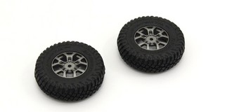 Kyosho Pre-Glued Tires (2 pcs) for Suzuki Jimny Mini-Z 4X4 MX01