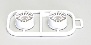 Kyosho Wheels Set White Mini-Z MR02-MR03 - Wide -1 Offset (2 pcs)