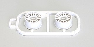 Kyosho Wheels Set White Mini-Z MR02-MR03 - Wide 0 Offset (2 pcs)