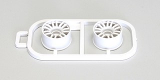 Kyosho Cerchi Mini-Z MR02-MR03 Wide - Offset 0 colore Bianco (2 pz)