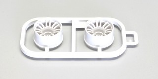 Kyosho Cerchi Mini-Z MR02-MR03 Wide - Offset 3 colore Bianco (2 pz)