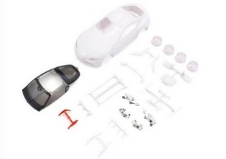 Kyosho MZN202 - Carrozzeria Toyota GR Supra Mini-Z + Cerchi 4WD Non Verniciata