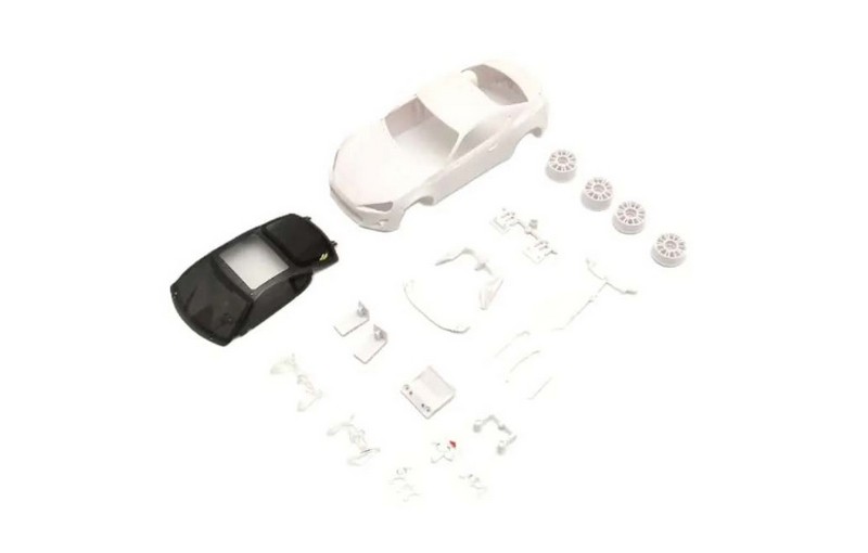 Kyosho MZN231 - Bodyshell Toyota 86 Kyosho Mini-Z + 4WD Rims (White Body)