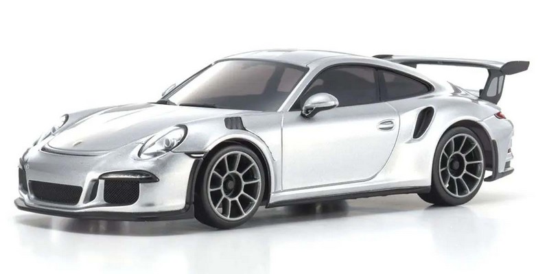 Kyosho MZP159S - Autoscale Mini-Z Porsche 911 GT3 RS Silver (N-RM)