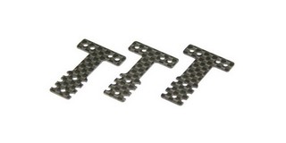 Kyosho Piastra Sospensione in Carbonio per Mini-Z MR03 RM/HM - 3 Pcs - Soft