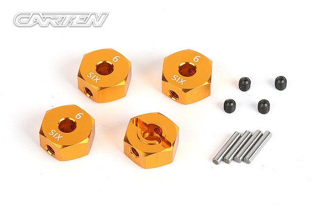 CARTEN NBA343 - 12mm Hex Hub 6mm (4 pcs)