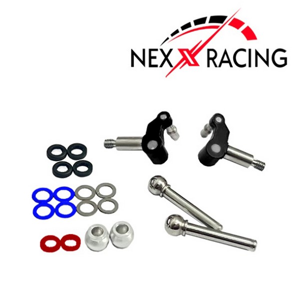 NexxRacing NX-412-K - Steering Knuckle Set For MR04-EVO2 - Black