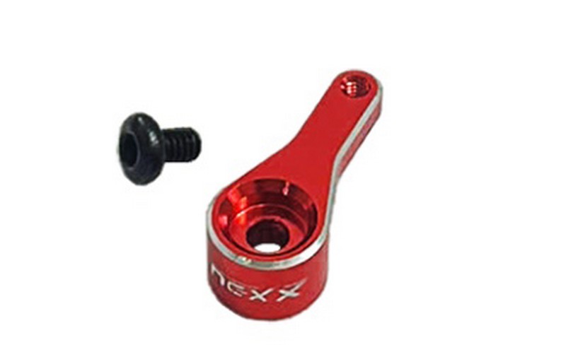 NexxRacing NX-476-R - Servo Horn for AGF RC A06CLS Micro Servo - Red
