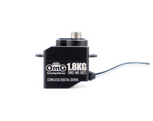 OMG MR-18CF - Micro Size Full Metal Coreless Digital Servo per MiNIZ 1/18 1/24 1/28 RC Cars (1 PCS)