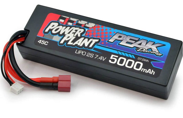 Peak Racing PEK00545 - Power Plant Lipo 2S-7.4V-5000-45C-DEANS 12AWG