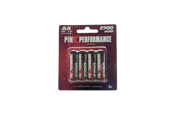 Pink Performance PP2-2700AA - Battery R6-AA Ni-Mh 2700Mah (4) 50x14mm 120g