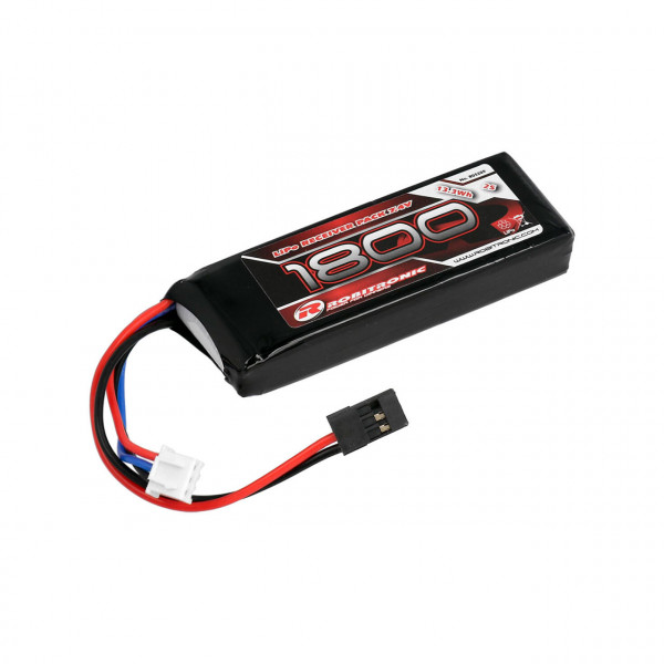 Robitronic R05209 - LiPo Battery 1800mAh 2S 14x31x86mm Straight for RX