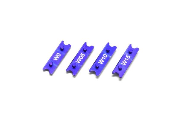 Route 246 R246-1332B - Front Spring Mount R246 Mini-Z MR03-W (0-0.5-1-1.5mm) Alu