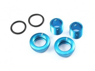 Radtec-Rc Aluminum Body Height Fine Adjuster Set (diameter 6 mm), Light Blue