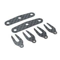 RC MAKER CARBON FRONT RIDE HEIGHT SPACER SET FOR AWESOMATIX A12
