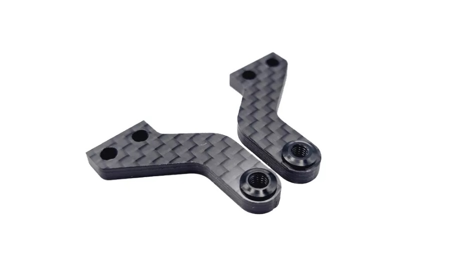 RC MAKER RCM-BD11-CSAR-L - Carbon Long RTC Steering Arms for Yokomo BD11