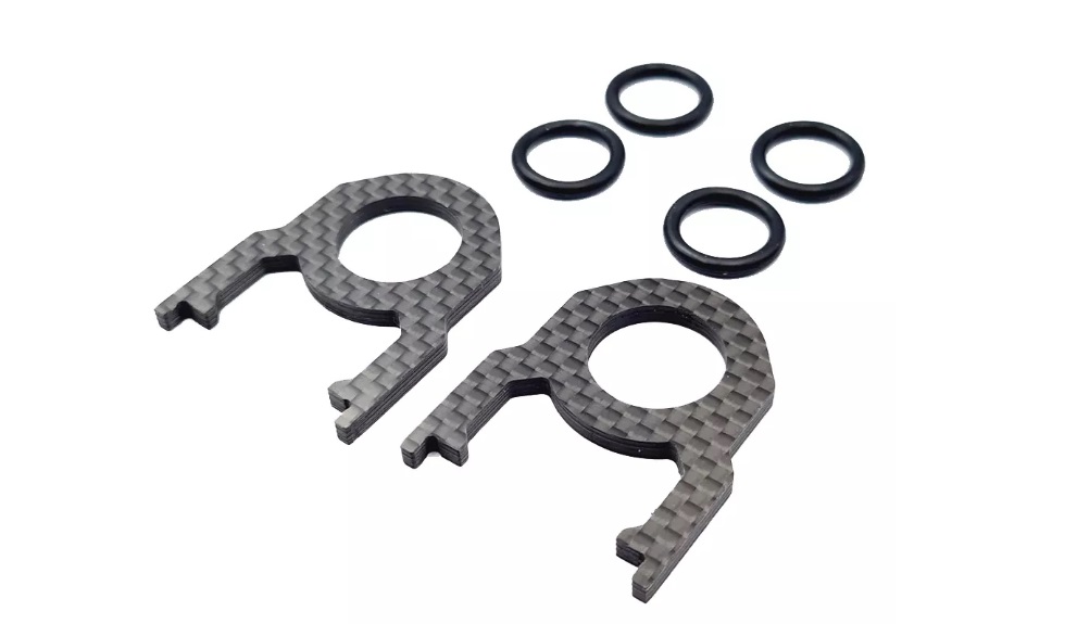 RC Maker Carbon Tweak Stick End Plate Set for Yokomo BD11