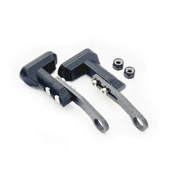 RC MAKER HORIZONTAL REAR POST BODY MOUNTING SET LITE , BD10LC