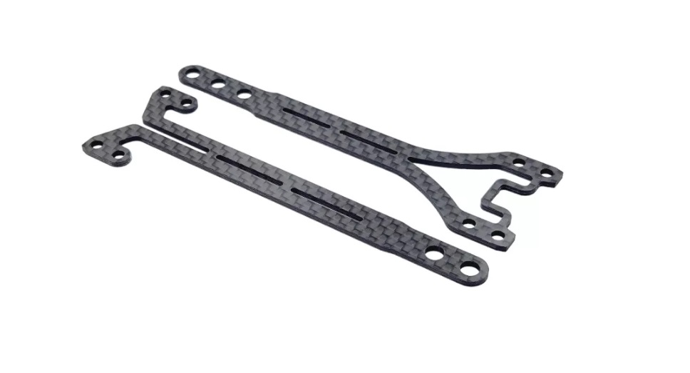 RC MAKER RCM-MTC2R-SFT16 - Mugen MTC-2R Carbon SlimFlex Twin Upper Deck Set 1,6mm