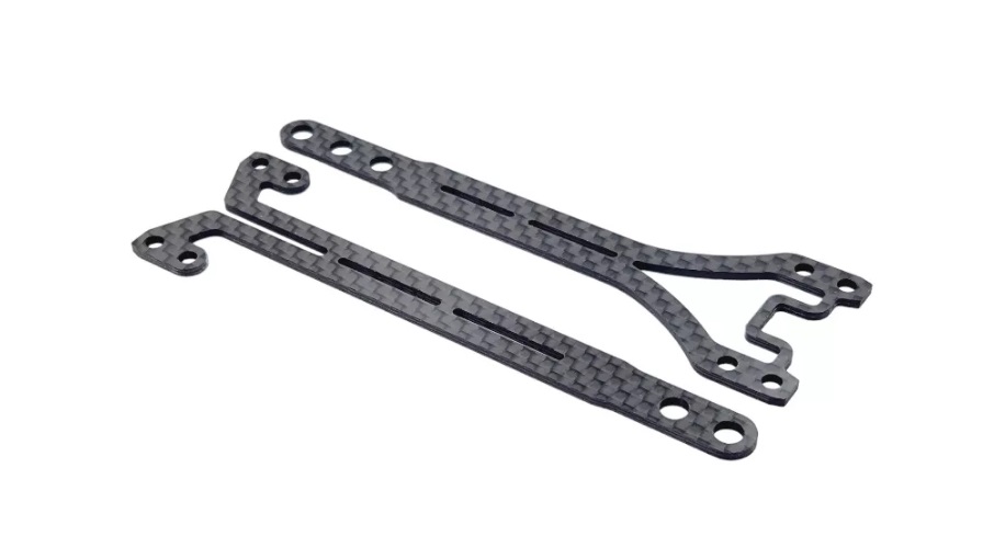 RC MAKER RCM-MTC2R-SFT20 - Mugen MTC-2R Carbon SlimFlex Twin Upper Deck Set 2,0mm