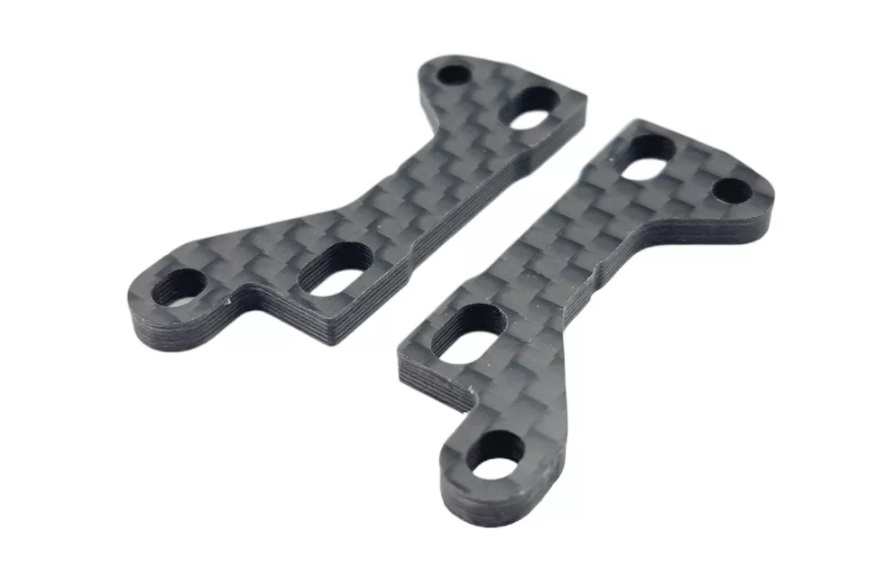 RC MAKER RCM-MTC2R-WUBL - Carbon Upper Bulkhead Wide Less Caster in Rear for Mugen MTC-2R (2)