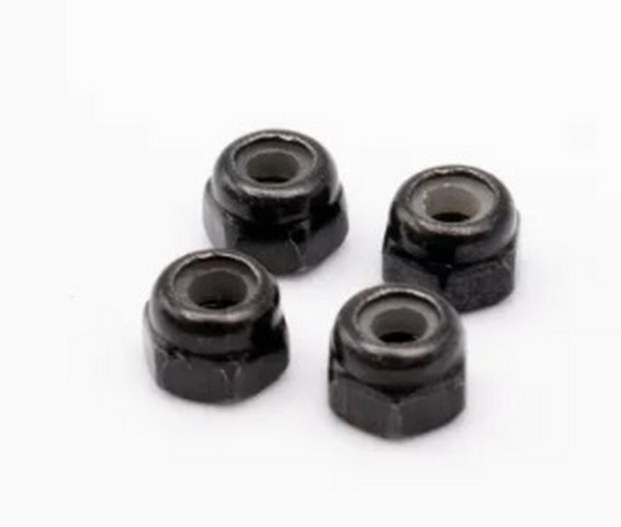 RTRC RT106 - Black 4mm wheel nuts set (4pcs)