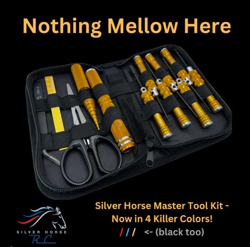 Silver Horse RC SH-1174903 - Master Tool Kit for Mini-Z and 1/28 scale (Yellow)