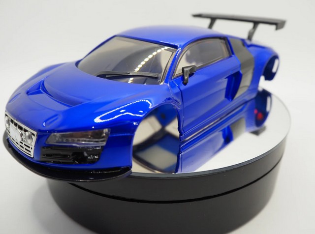 Silver Horse RC SH-1212521 - Mini-Z Audi R8 98mm body - Crystal Blue