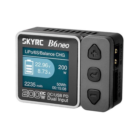 SkyRC 100198-02 - B6neo Smart Charger grey LiPo 1-6s 10A 200W - Clicca l'immagine per chiudere