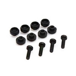 Highest Servo Grommet 4.5mm (8pcs-1setBlack)