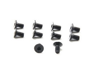 Spec-R Hex Flat Head Screw M3 x 6 (10 pcs)