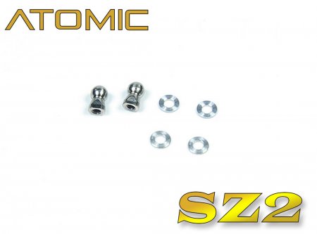 Atomic SZ2-UP15 - SZ2 Steering Linkage Ball Head (1mm shorter)