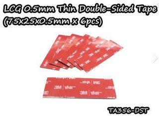 Vigor LCG 0.5mm Thin Double-Sided Tape(75x25x0.5mm x6pcs)