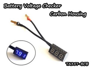 Vigor Carbon Housing Battery Checker (Blue)