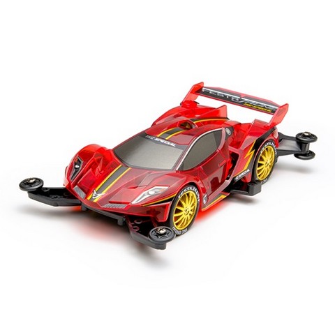 Tamiya TA92445 - mini4WD FESTA JAUNE TKC SPECIAL RED CLEAR