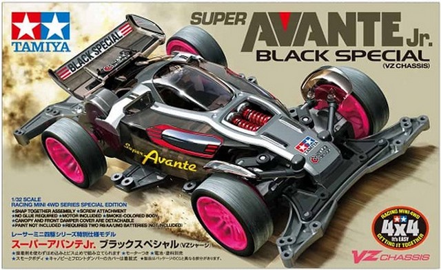 Tamiya TA95648 - mini4WD Super Avante BlACK VZ