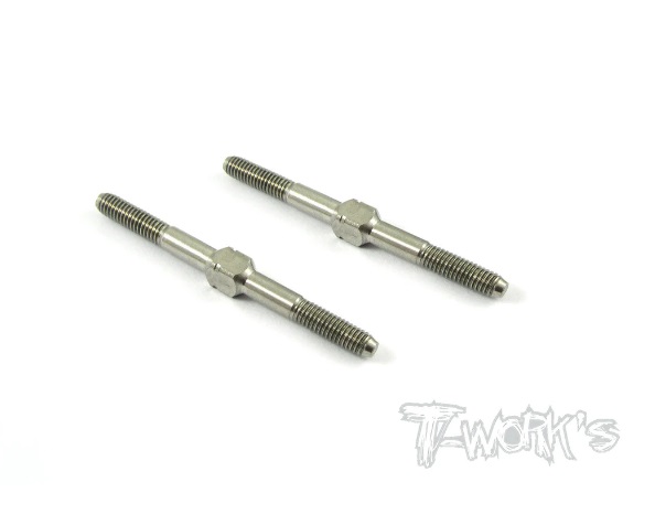 T-Work's TBS-338 - 64 Titanium Turnbuckles 3mm x 38mm