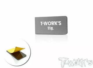 T-Work's TE-207-D - XRAY X4 Tungsten Adhesive Type 11g Balance Weight - Clicca l'immagine per chiudere