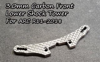 Vigor 3.0mm Carbon Front Lower Shock Tower for ARC R11-2018